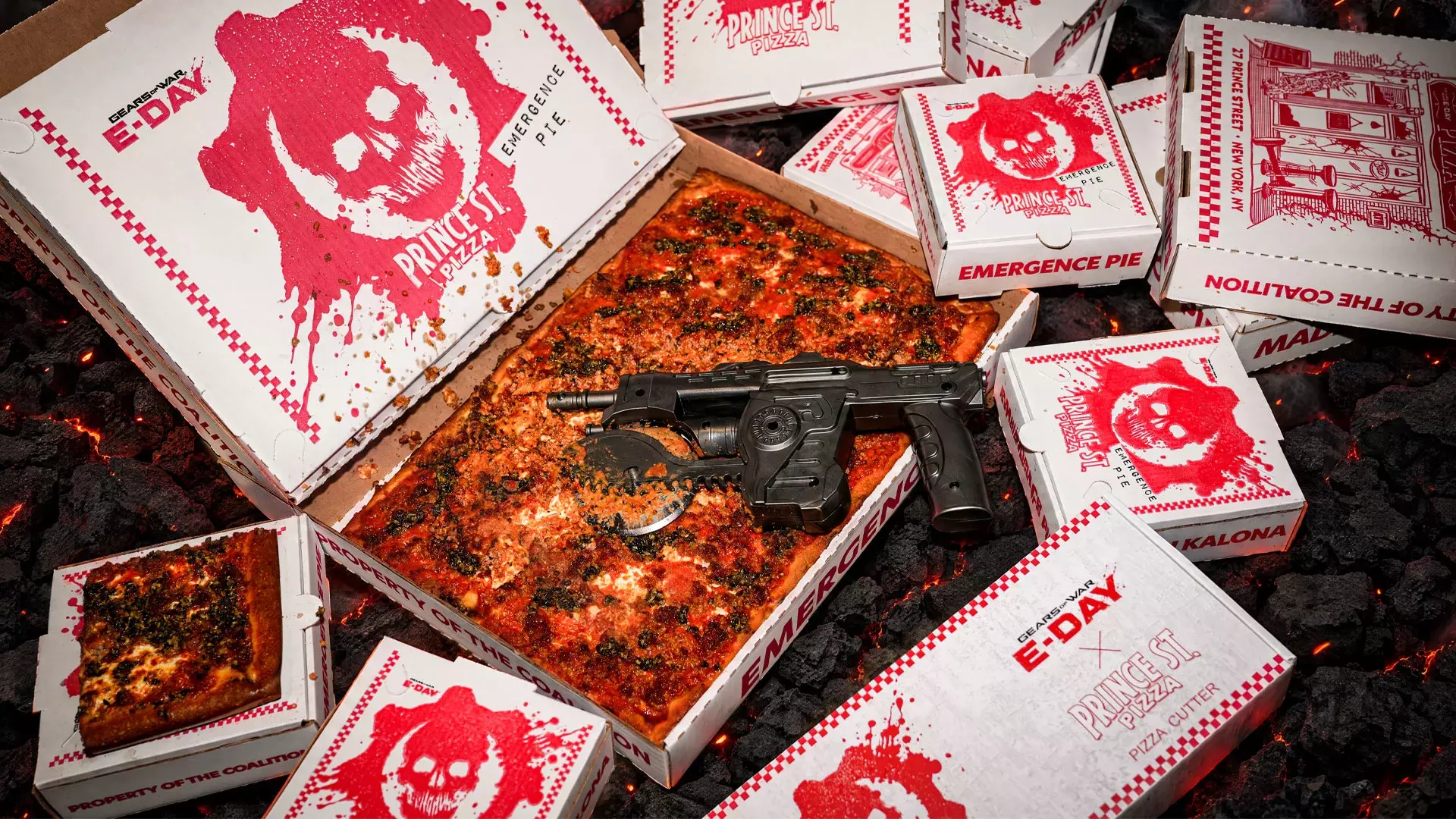 Gears of war e day got a pizza cutter styled after the lancer