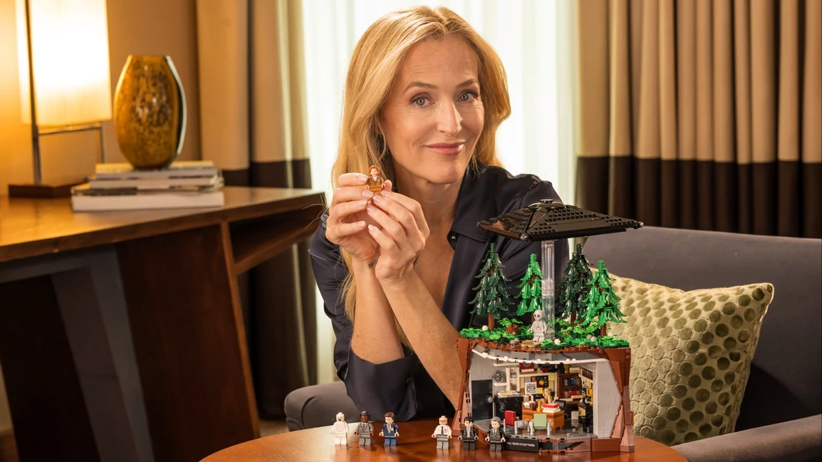 Lego and gillian anderson revealed a set based on the x files available from august 4 for 19999