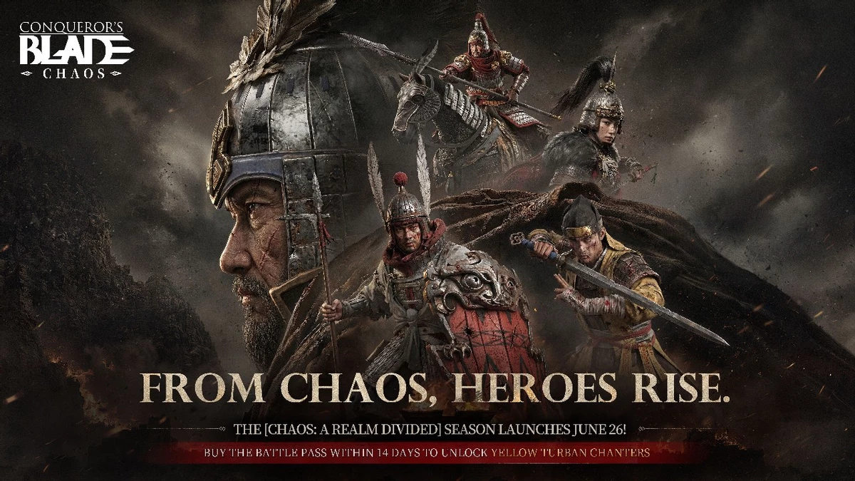 The developers of conquerors blade separated the season and the three kingdoms to prepare a major update without rushing
